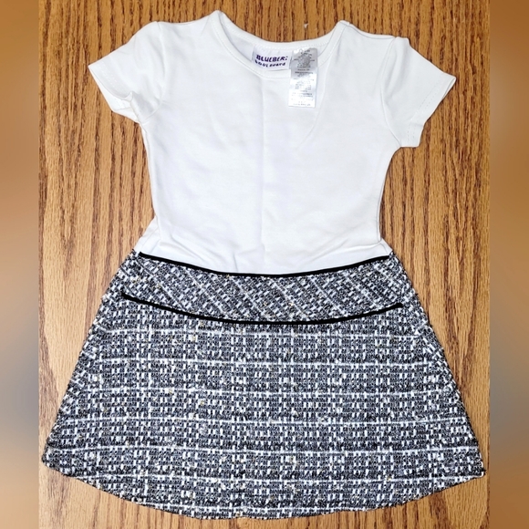 EUC Blueberi Boulevard Tweed Coat Matching Dress Set Size 2T - Picture 3 of 4